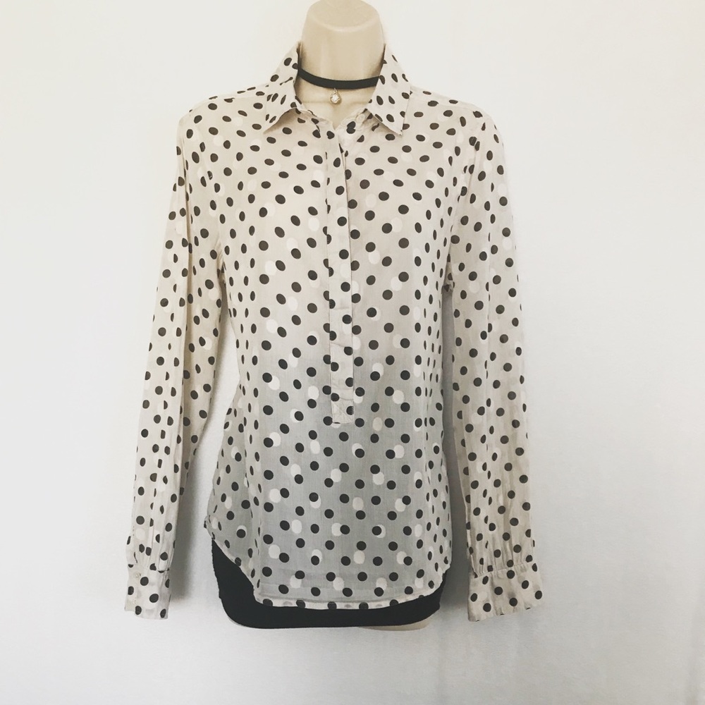 J. Crew Polkadots Longsleeve Button Down